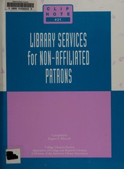 Library services for non-affiliated patrons /