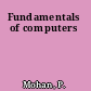 Fundamentals of computers