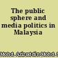 The public sphere and media politics in Malaysia