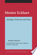 Meister Eckhart analogy, univocity, and unity /