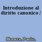 Introduzione al diritto canonico /