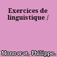 Exercices de linguistique /