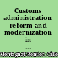 Customs administration reform and modernization in Francophone Sub-Saharan Africa