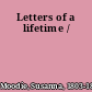 Letters of a lifetime /