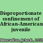 Disproportionate confinement of African-American juvenile delinquents