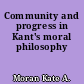 Community and progress in Kant's moral philosophy