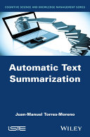 Automatic text summarization /