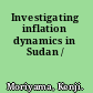 Investigating inflation dynamics in Sudan /