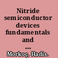 Nitride semiconductor devices fundamentals and applications /