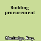 Building procurement