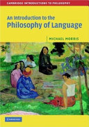 An introduction to the philosophy of language /