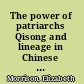 The power of patriarchs Qisong and lineage in Chinese Buddhism /