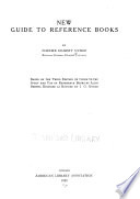 New guide to reference books /