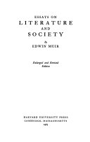 Essays on literature and society /