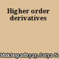 Higher order derivatives