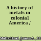 A history of metals in colonial America /