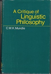 A critique of linguistic philosophy /
