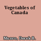 Vegetables of Canada