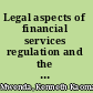 Legal aspects of financial services regulation and the concept of a unified regulator