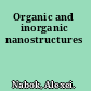 Organic and inorganic nanostructures