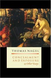 Concealment and exposure : and other essays /