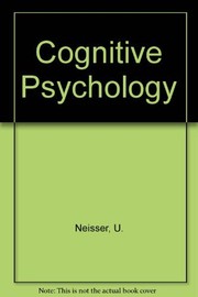 Cognitive psychology.