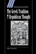 The Greek tradition in republican thought