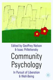Community psychology : in pursuit of liberation and well-being /