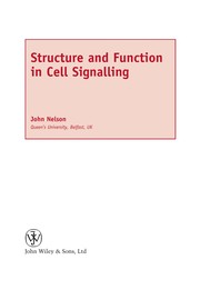 Structure and function in cell signalling /