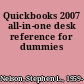 Quickbooks 2007 all-in-one desk reference for dummies