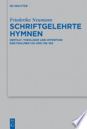 Schriftgelehrte Hymnen : Gestalt, Theologie und Intention der Psalmen 145 und 146-150 /