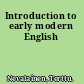 Introduction to early modern English