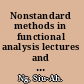 Nonstandard methods in functional analysis lectures and notes /