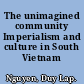 The unimagined community Imperialism and culture in South Vietnam