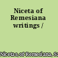 Niceta of Remesiana writings /