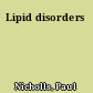 Lipid disorders