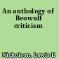 An anthology of Beowulf criticism