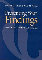 Presenting your findings : a practical guide for creating tables /