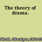 The theory of drama.