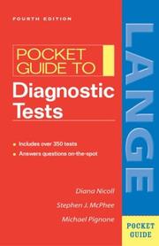 Pocket guide to diagnostic tests.