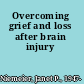 Overcoming grief and loss after brain injury