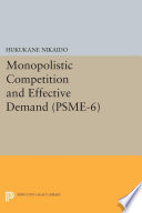 Monopolistic competition and effective demand /