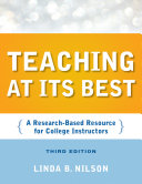 Teaching at its best : a research-based resource for college instructors /