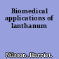 Biomedical applications of lanthanum