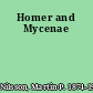 Homer and Mycenae