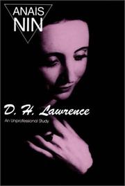 D.H. Lawrence : an unprofessional study /