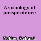 A sociology of jurisprudence
