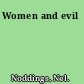 Women and evil