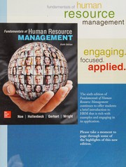 Fundamentals of human resource management /