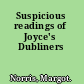 Suspicious readings of Joyce's Dubliners